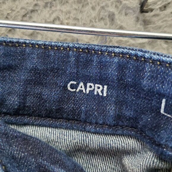 Lane Bryant Jeans Womens Size 16 Blue Denim Stretch Capri Classic Fit - Picture 5 of 13